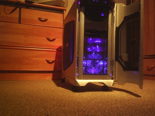 Die Front mit licht.