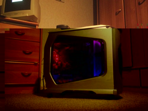 Die Linke seite mit Licht.