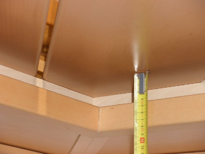 Beleuchtbarer Abstand.