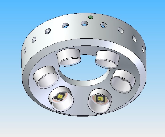 LED Ring von Unten