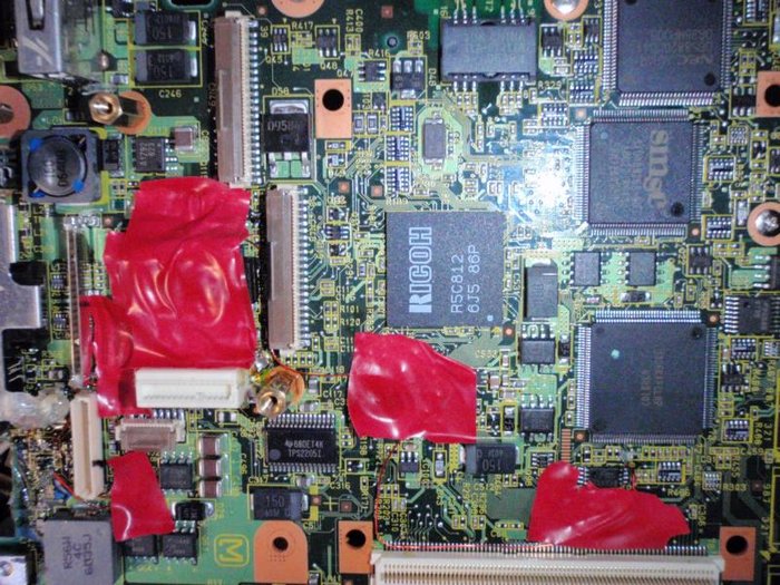 alles bissl abkleben und sichern