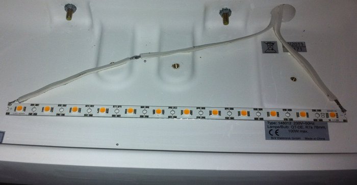 LedLeiste in Schale ohne KühlKörper