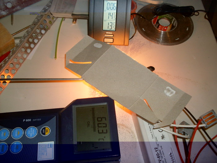 Nach 6 Minuten sind wir schon auf 60,3°