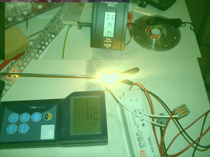 Nach 10 Minuten sind es dann 65,2°