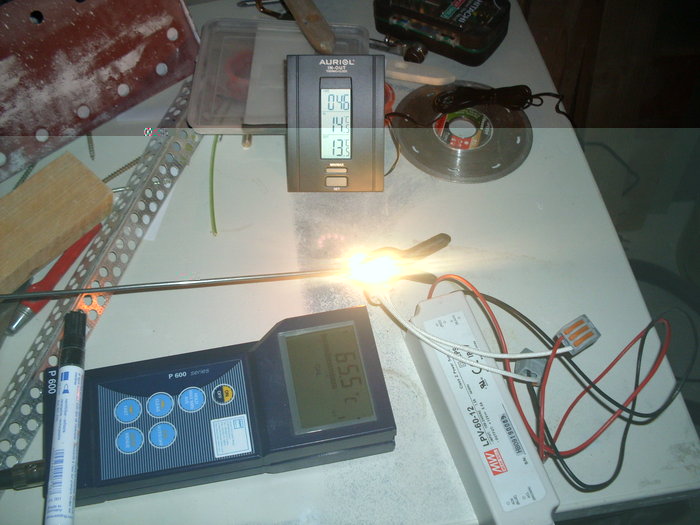 Nach ner 3/4Stunde hat sich es auf 65,5° eingependelt.