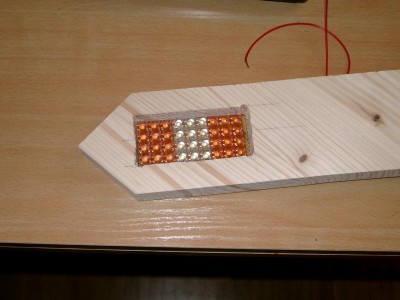 In der ausziehbaren Leiste