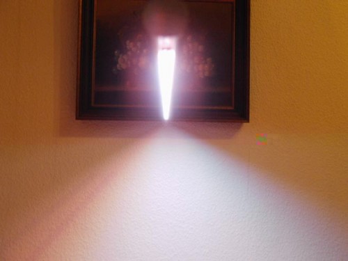 von unten ...blendet nicht wie auf den foto aber schön hell