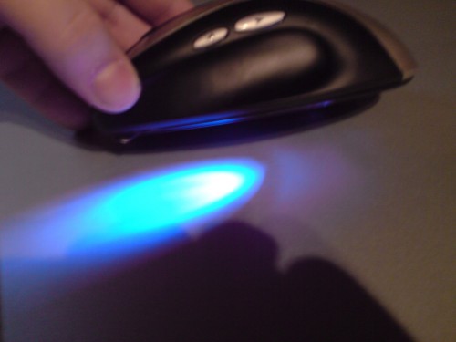 Bild 11<br />Blaue LED -> Lichtstrahl